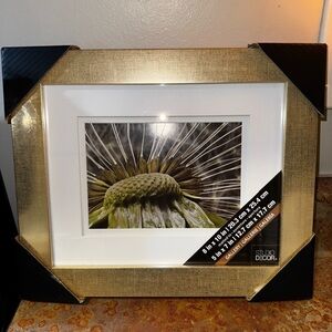 NEW 8x10 Gallery Champagne Frame with Double Mat, Matted to 5x7